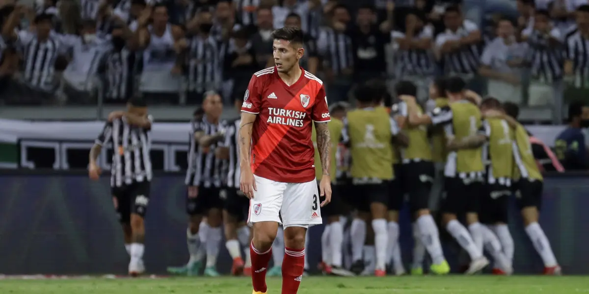 El Millonario recibió dos goles en contra y Fabrizio Angileri salió lesionado en la primera mitad.