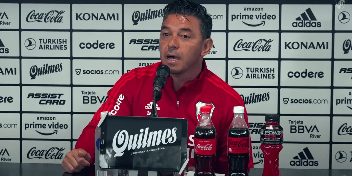El Muñeco habló del polémico penal que le dieron a River ante Banfield y que le permitió al conjunto visitante empatar el partido.