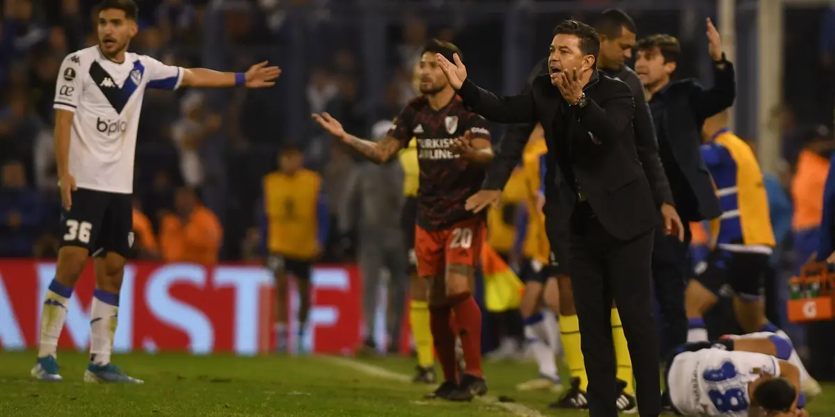 El Muñeco se mostró molesto con el rendimiento tras la derrota de River 1 a 0 ante Vélez. 