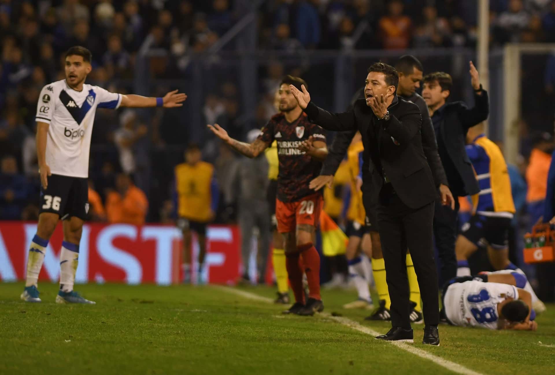 El Muñeco se mostró molesto con el rendimiento tras la derrota de River 1 a 0 ante Vélez.