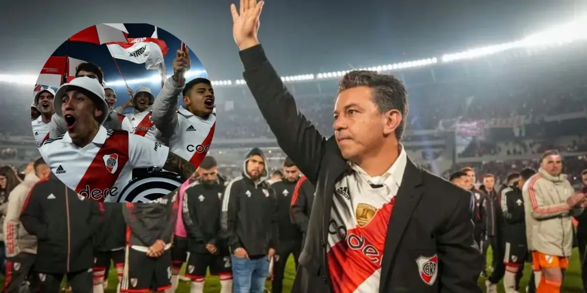 El Muñeco vio por primera vez desde su alejamiento al Millonario ganar un torneo, por lo que no quiso quedarse afuera.