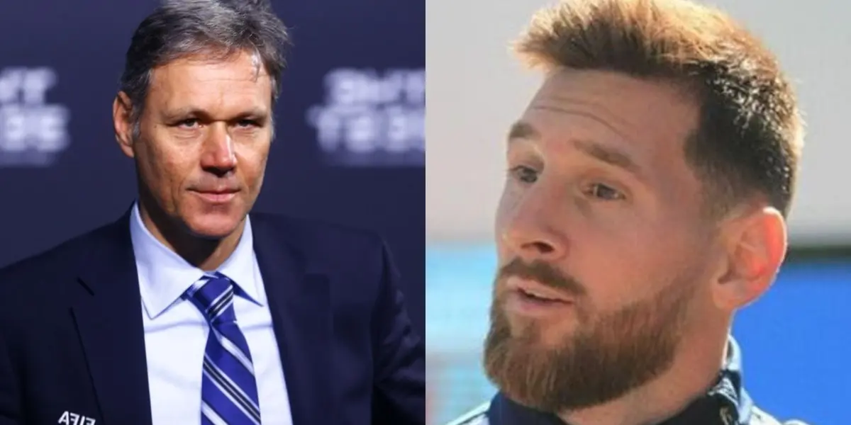 El neerlandés dejó de lado al argentino entre los mejores futbolistas de la historia.