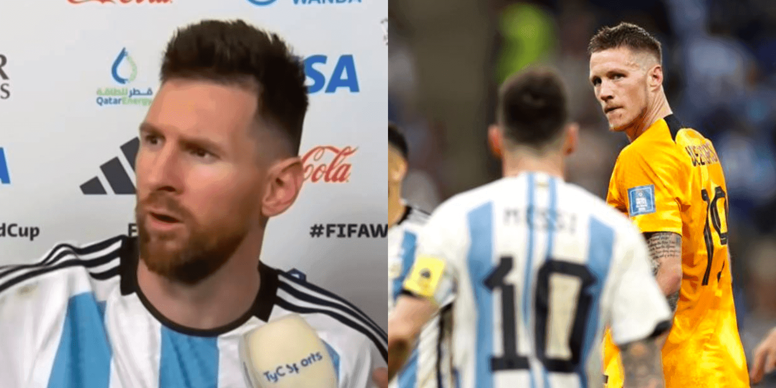 El neerlandés fue protagonista durante el partido entre Argentina y Países Bajos del Mundial de Qatar
