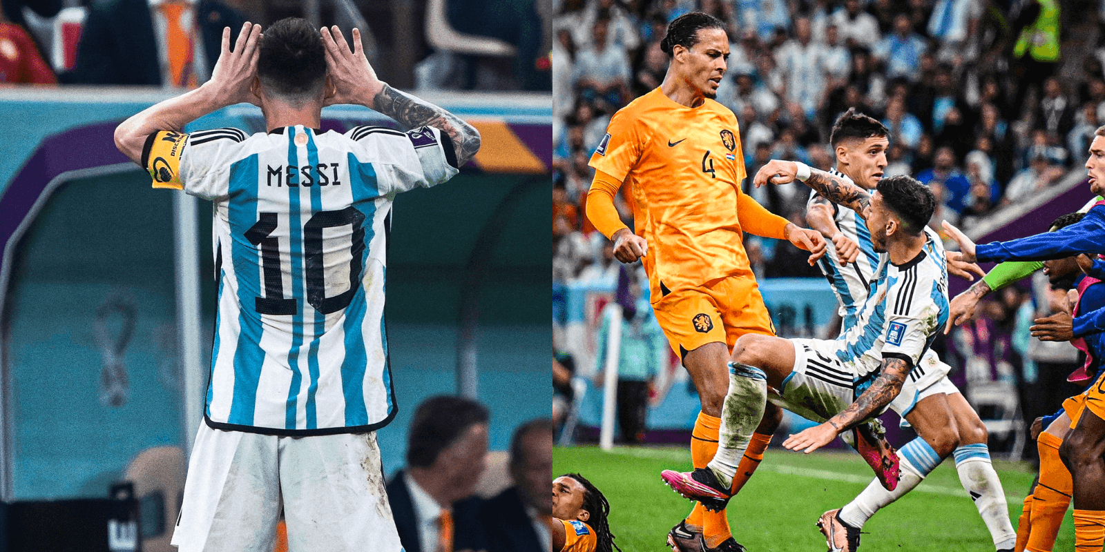 El neerlandés tuvo una cuestionable actitud durante el partido entre Argentina y Países Bajos