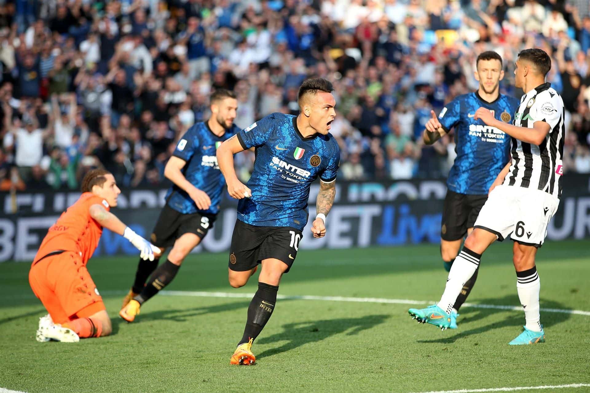 El Neroazzurro se impuso 2 a 1 frente a Udinese y se volvió a colocar a dos unidades de lo más alto de la Serie A.