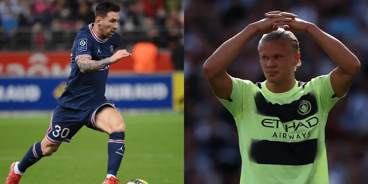 El noruego, quien no jugará el Mundial, ya marcó sus dos primeros goles oficiales con el City y el DT no dudó en compararlo con la Pulga