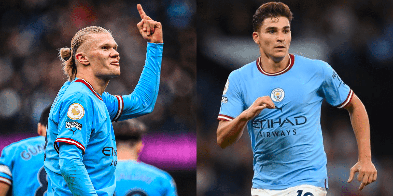 El noruego volvió a brillar al marcar tres goles y el campeón del mundo fue suplente para Pep Guardiola