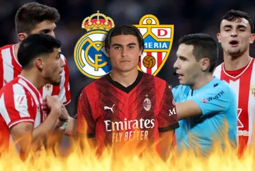 Almería en llamas, los posteos del nuevo club de Luka Romero contra Real Madrid