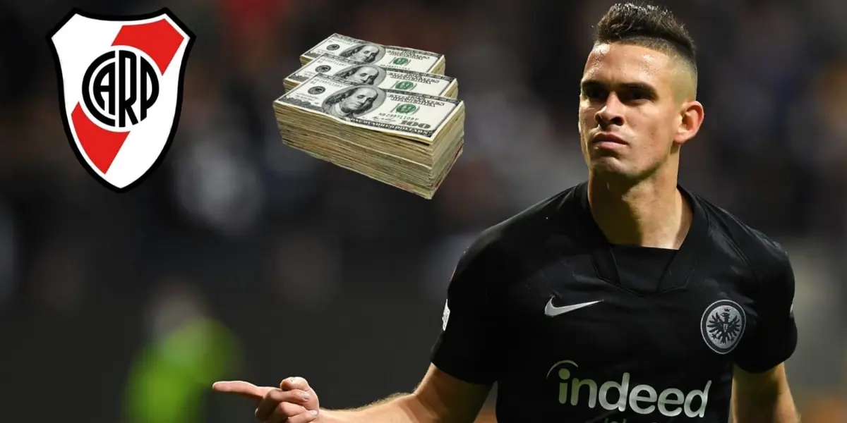 El nuevo objetivo del Millonario no juega mucho en Eintracht Frankfurt y lo quieren tentar con un salario acorde.