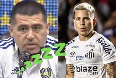 El nuevo presidente del conjunto azul y oro quería fichar al punta que viene de descender en Santos.