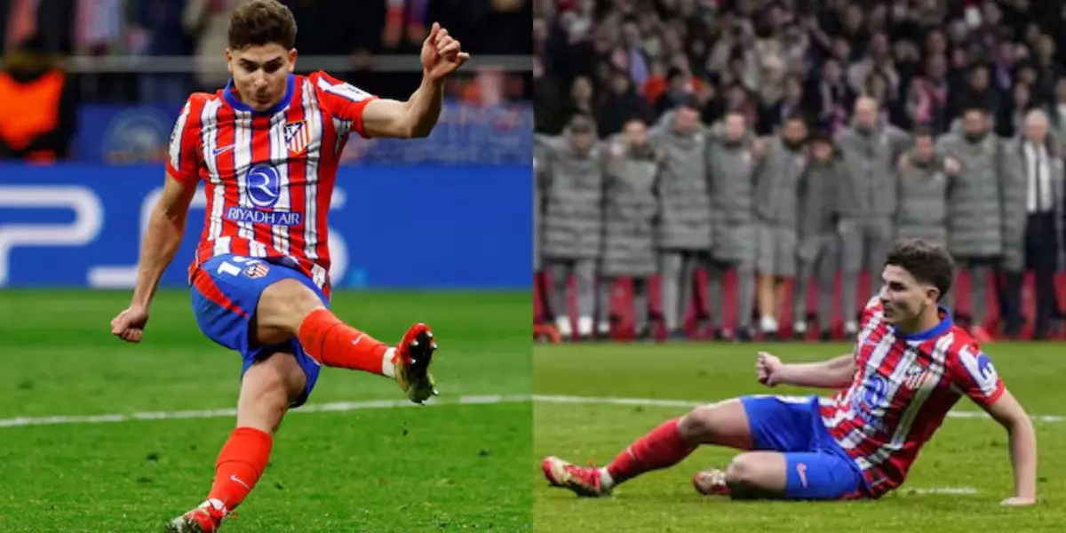 El penal anulado a Julián Álvarez.