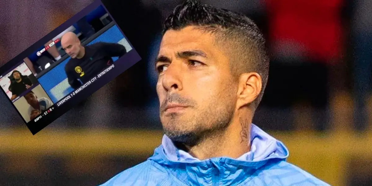 El Pistolero estuvo junto al Kun Agüero en la transmisión del partido del City ante Liverpool.