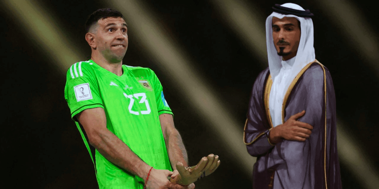 El portero de la selección argentina recordó a los centrales de la Albiceleste con una curiosa imagen