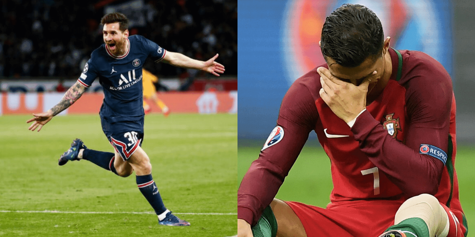 El portugués no encuentra equipo para poder jugar la siguiente Champions League, mientras que el capitán de la Albiceleste se enfoca en el arranque de la pretemporada