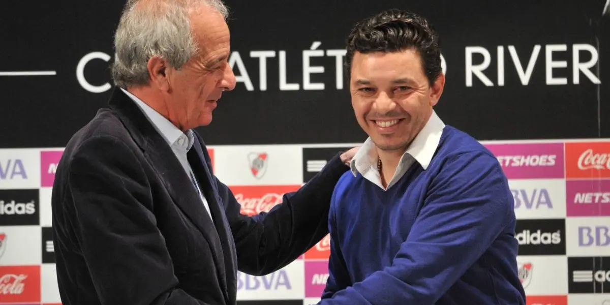El presidente de River dio algunas precisiones sobre el futuro del Muñeco.