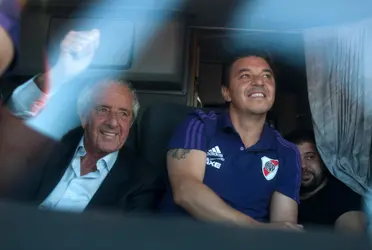El presidente de River Plate habló de varias cosas, entre ellas el futuro del Muñeco.
