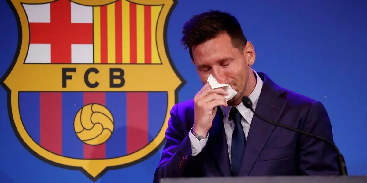 El presidente del club Culé habló sobre la decisión de dejar ir del club al futbolista argentino.
