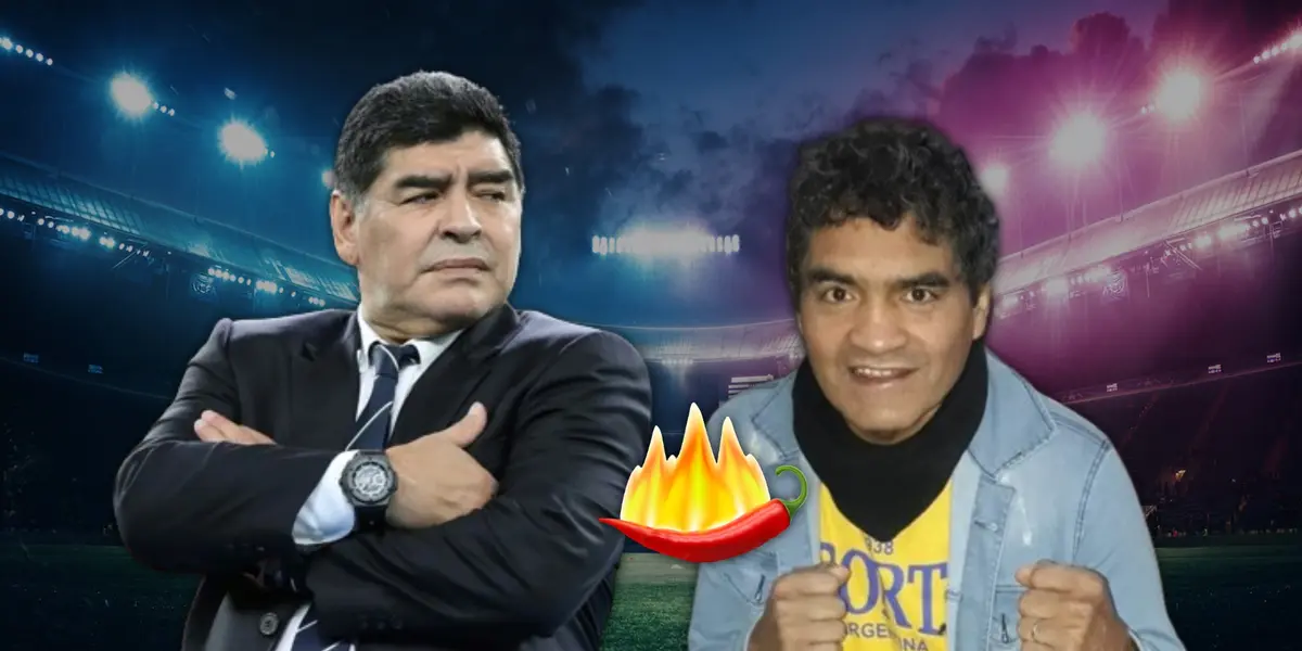 El reconocido boxeador contó una polémica anécdota que protagonizó junto al Diez.