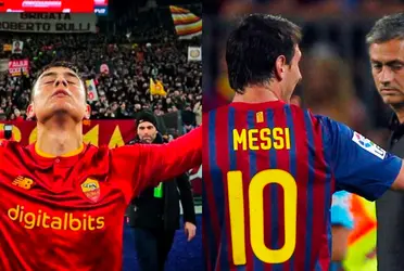 El técnico portugués está encantado con la presencia de la Joya en la Roma, pero también se rindió a los pies de Messi en el pasado