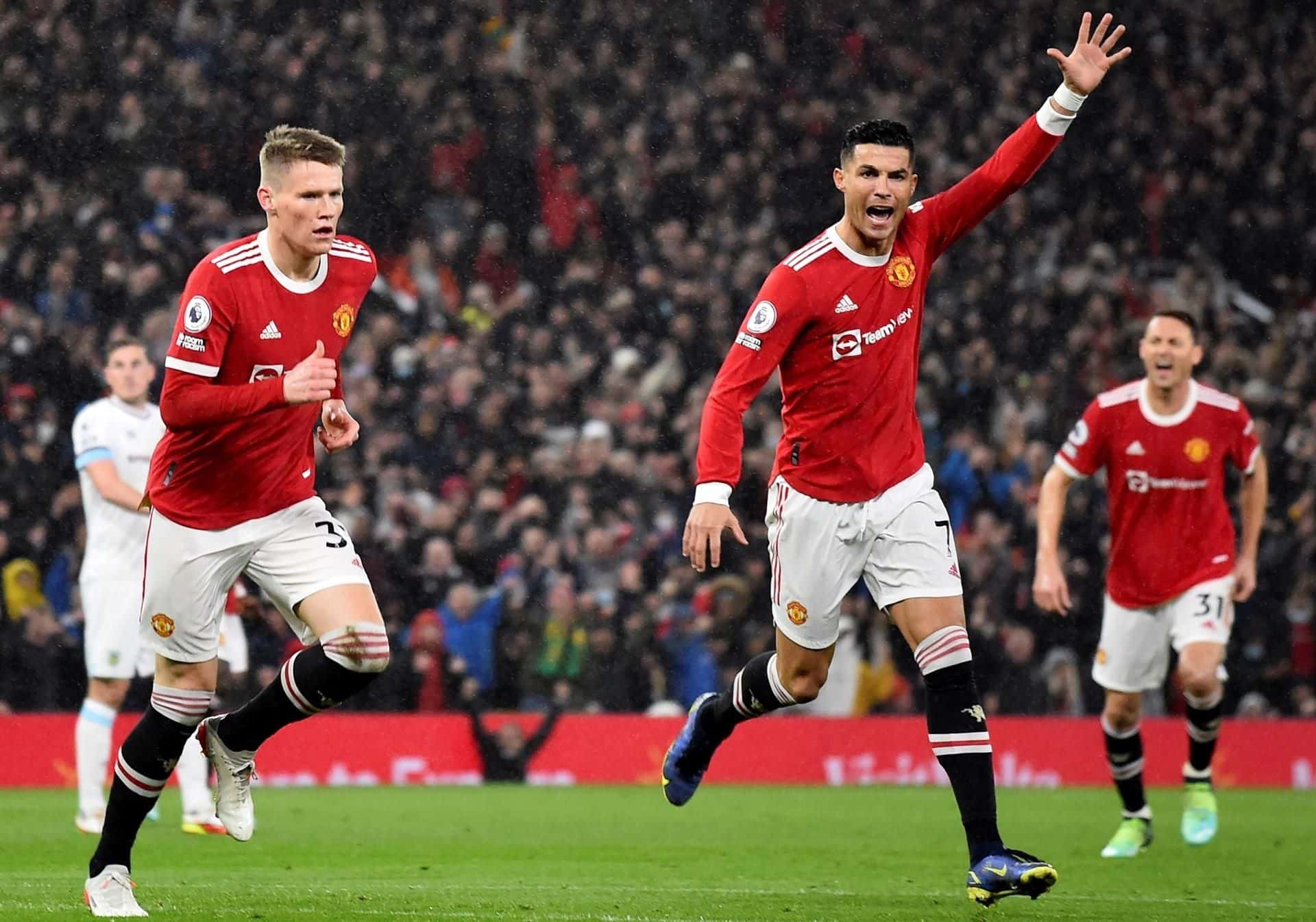 El United se impuso ante Burnley y se mantiene con chances reales de pelear por un puesto enla Champions League 2022.