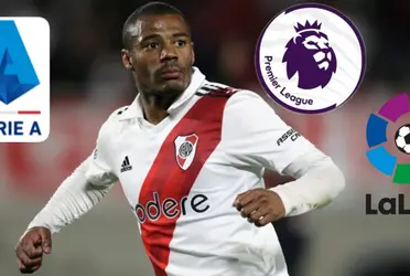 El uruguayo transita probablemente sus últimos partidos en Núñez, ya que darían los 16 millones que el club tanto pide por su pase.