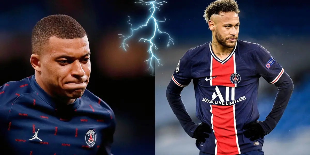 El vestuario del PSG no es de lo mejor ante el distanciamiento del francés y el brasileño.