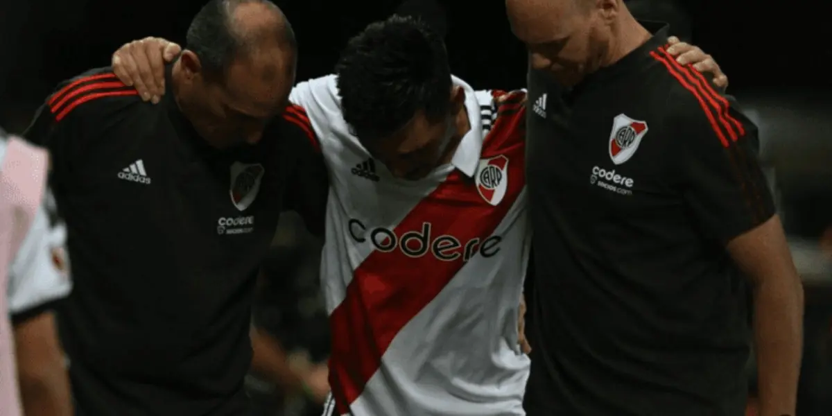 El volante central del Millonario rompió el silencio luego de sufrir la fractura de tobillo derecho.