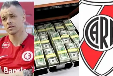 El volante ofensivo de 39 años anunció que no seguirá en el Inter de Porto Alegre y podría llegar al Millonario.