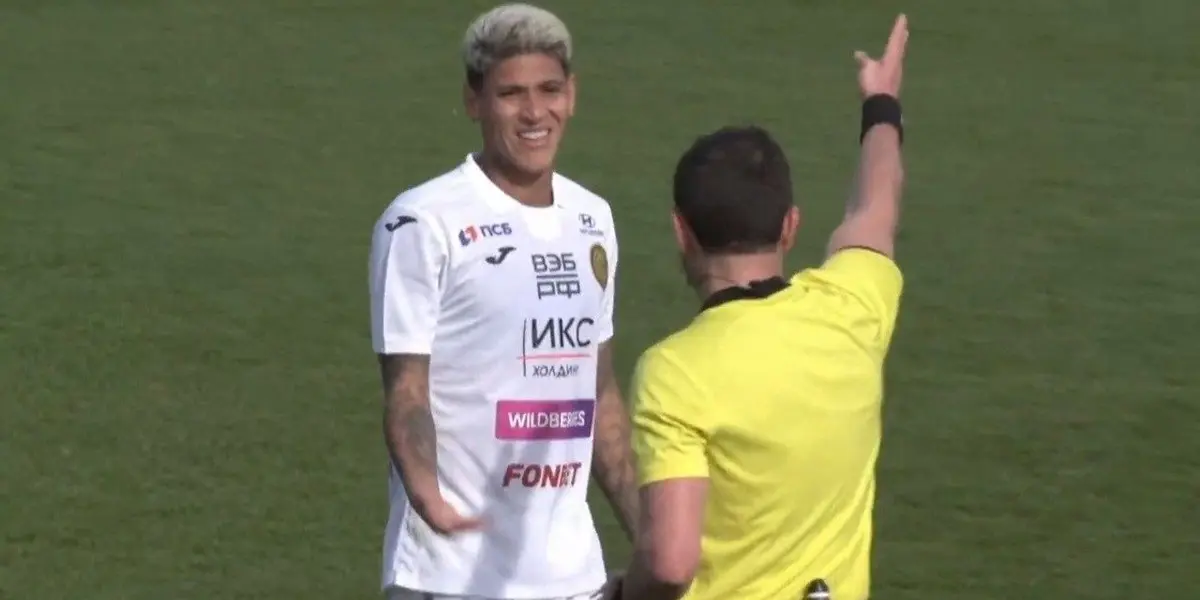 El volante, recién arribado al CSKA Moscú fue expulsado en su primera aparición con su nuevo equipo.