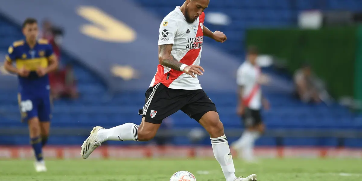 El zaguero de River Plate pasó su tiempo libre alejado de los flashes y las cámaras.