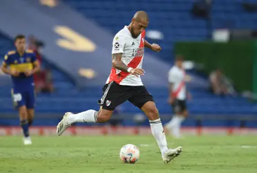 El zaguero de River Plate pasó su tiempo libre alejado de los flashes y las cámaras.