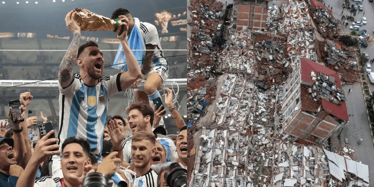 Elogió al capitán de la selección argentina tras el Mundial y estuvo en el terremoto que sacudió a Turquía