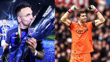 Emiliano Martínez y Lautaro Martínez