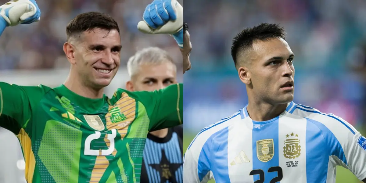 Emiliano Martínez y Lautaro Martínez