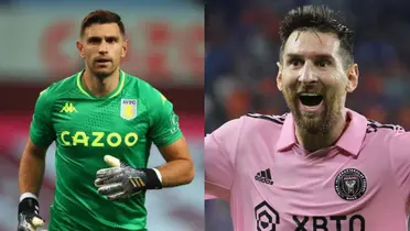 Emiliano Martínez y Lionel Messi