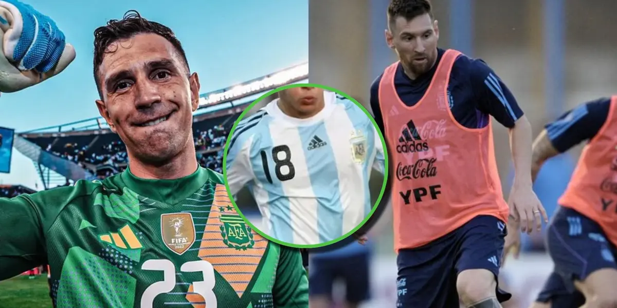 Emiliano Martínez y Lionel Messi, con Argentina.