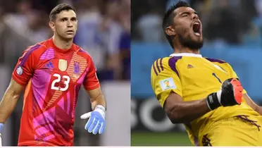 Emiliano Martínez y Sergio Romero.