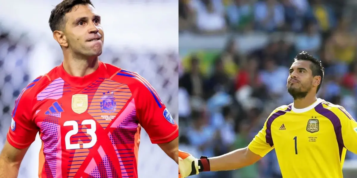 Emiliano Martínez y Sergio Romero.