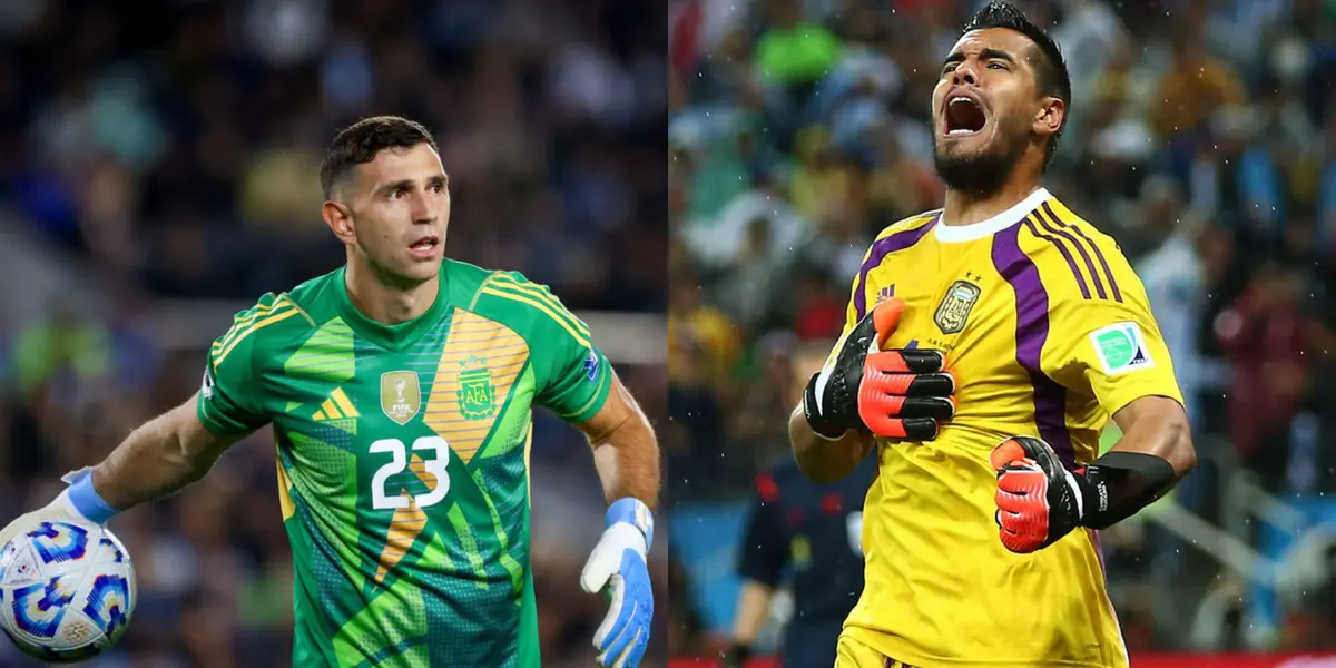 Emiliano Martínez y Sergio Romero.