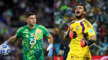 Emiliano Martínez y Sergio Romero.