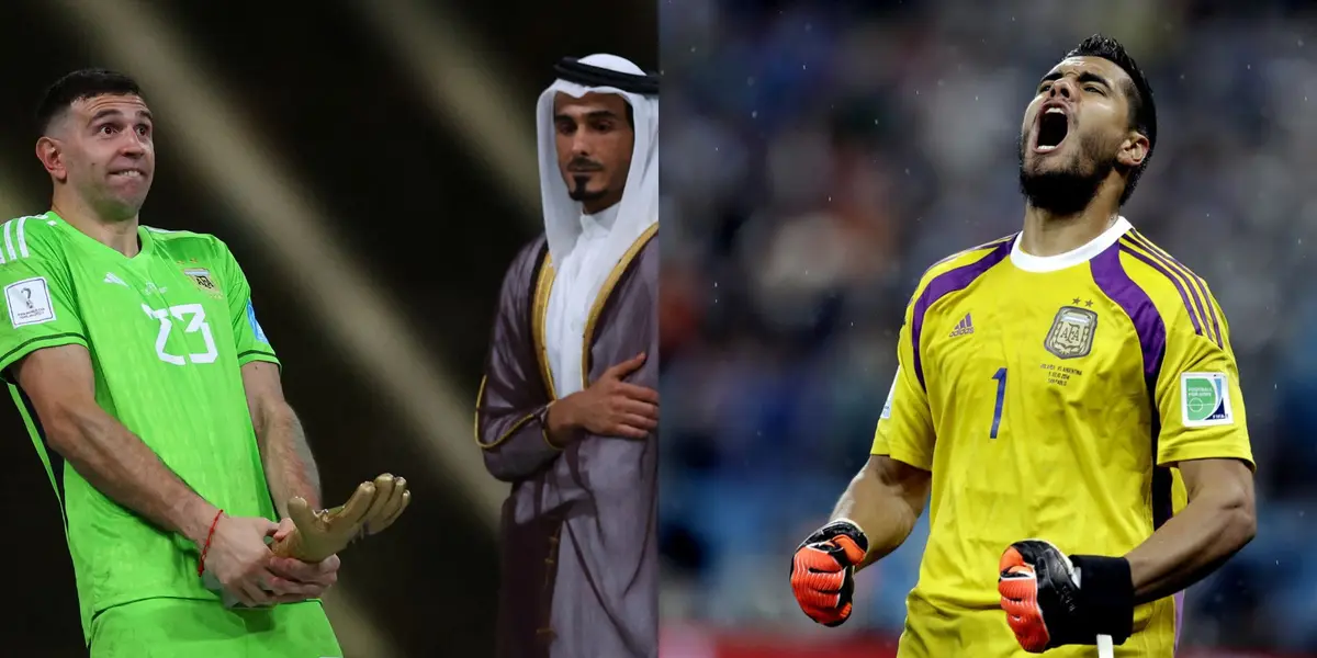 Emiliano Martínez y Sergio Romero.