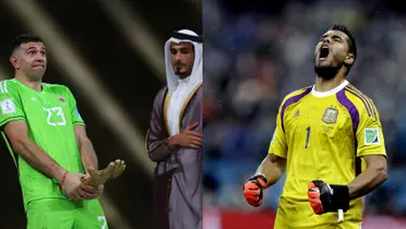 Emiliano Martínez y Sergio Romero.