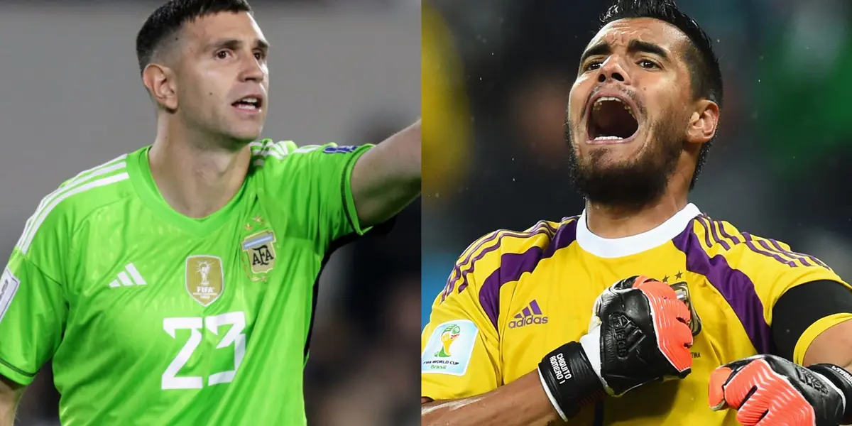 Emiliano Martínez y Sergio Romero.