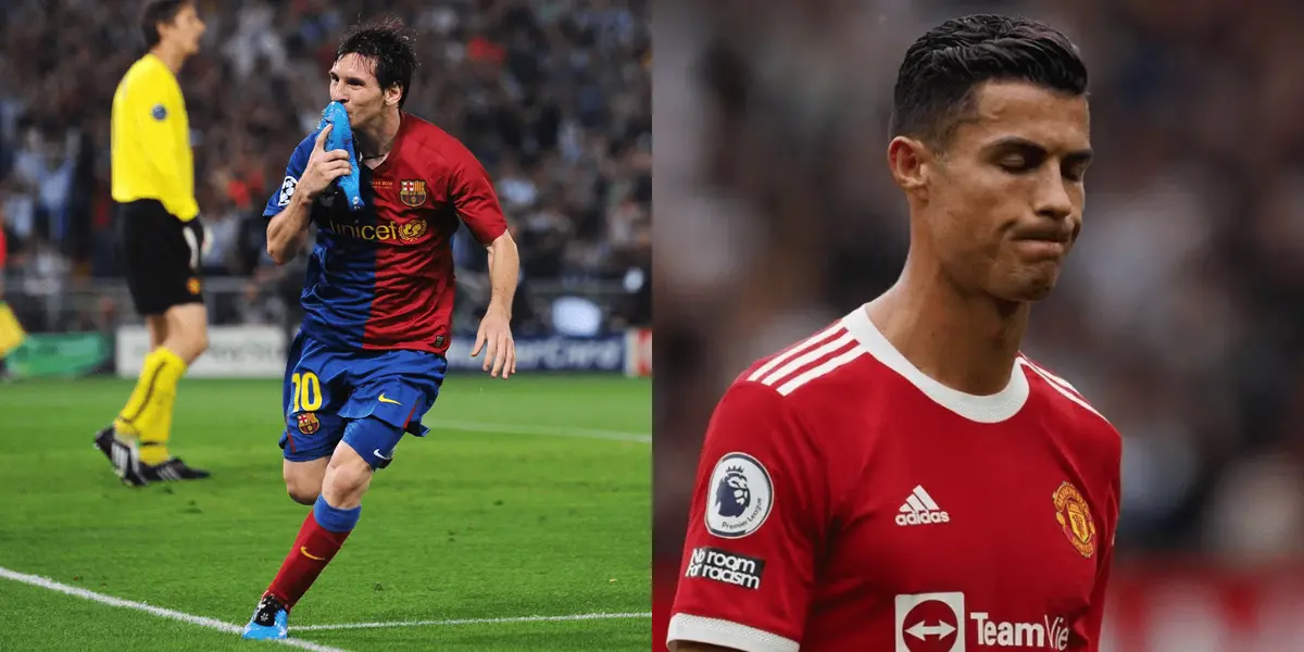 En 2009, ambos se enfrentaron por la Champions League y el mejor del mundo dio una exhibición ante los diablos rojos