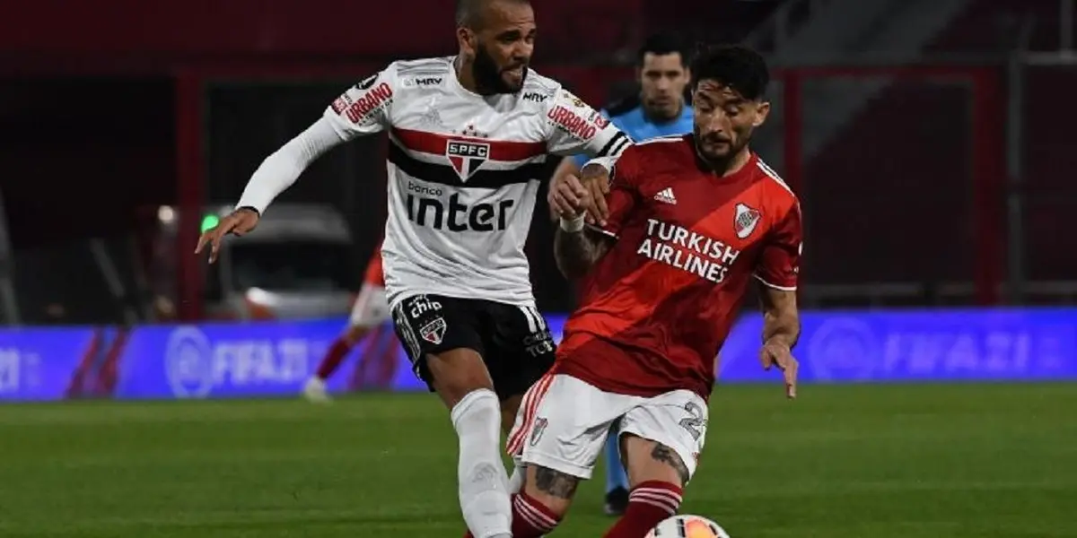 En el enfrentamiento entre Club Atlético River Plate y Sao Paulo Futebol Clube, Dani Alves ya dio pruebas de su compromiso con el equipo xeneize.