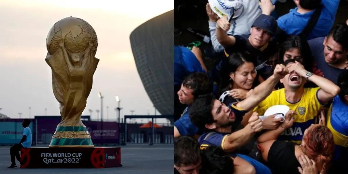 En el marco de la Copa del Mundo, una figura a nivel mundial se mostró con los colores Xeneizes.