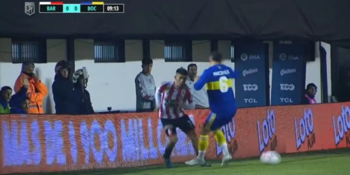 En el partido de ayer, el defensor del xeneize llegó muy tarde a la pelota y recibió solamente una amarilla