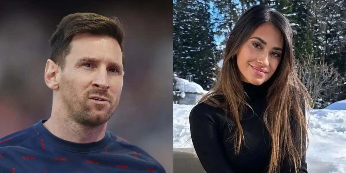 En las redes sociales empezó a dar vueltas una extraña foto de la Leo y su esposa.