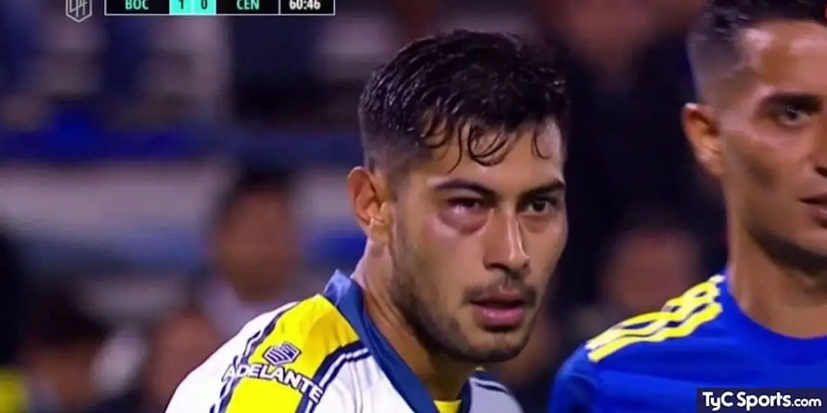 En medio del partido entre Boca y Central hubo una jugada polémica entre los dos protagonistas.