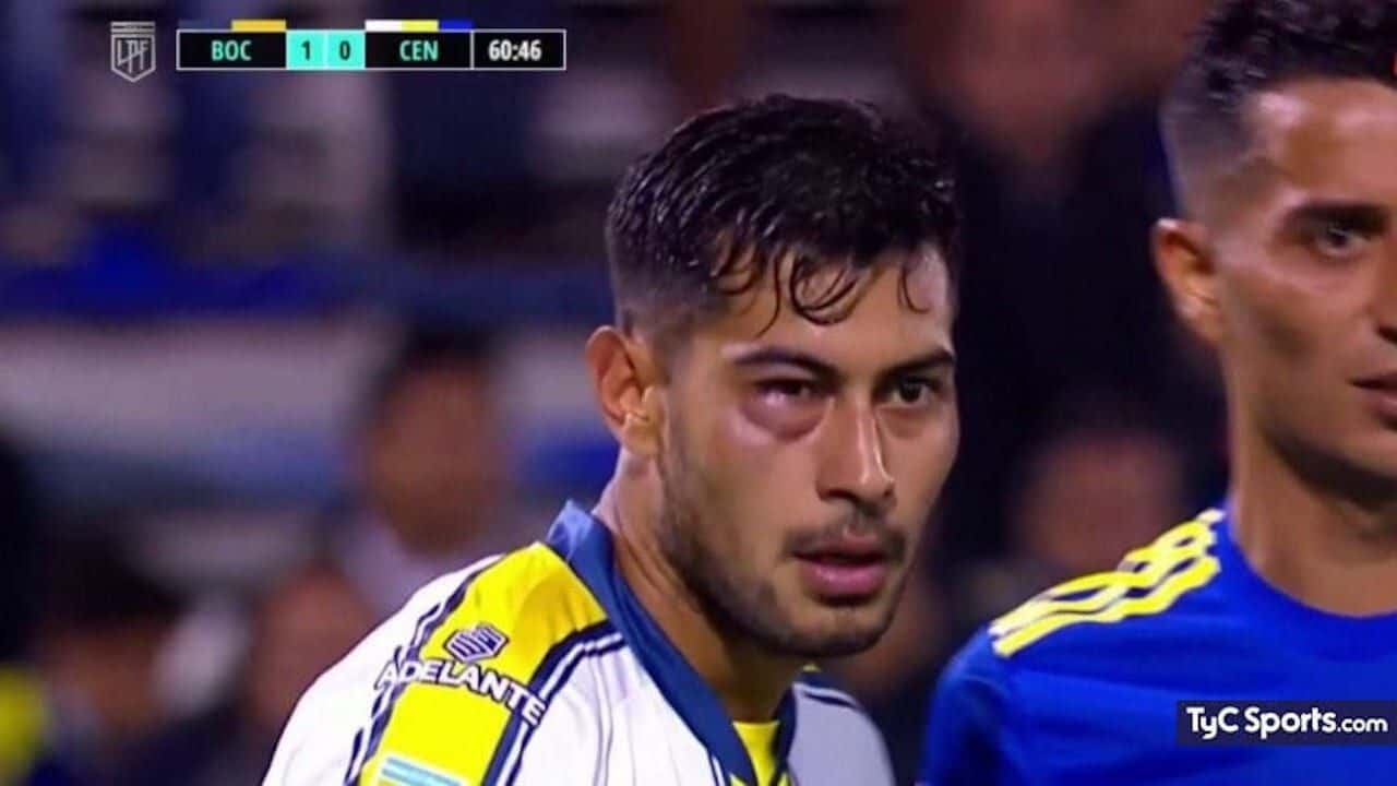 En medio del partido entre Boca y Central hubo una jugada polémica entre los dos protagonistas.
